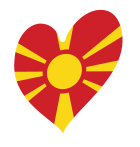 North Macedonia flag